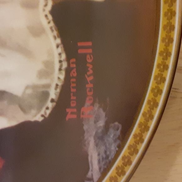 Knowles..Norman Rockwell's  "Waiting at the Dance" Ltd Ed Plate 1544K Certified - Picture 4 of 11